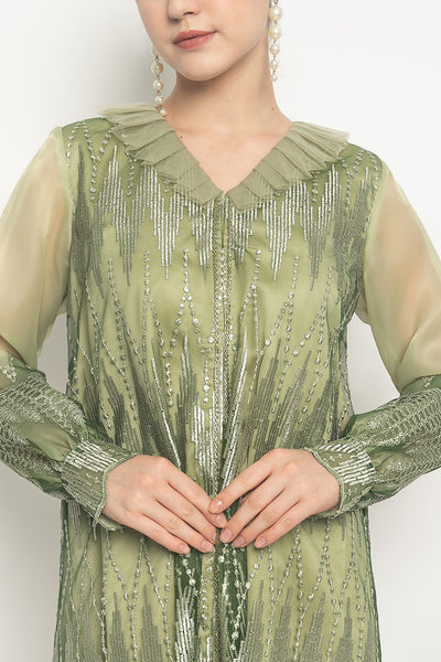Elina Dress in Green by Aimee Dresshaus