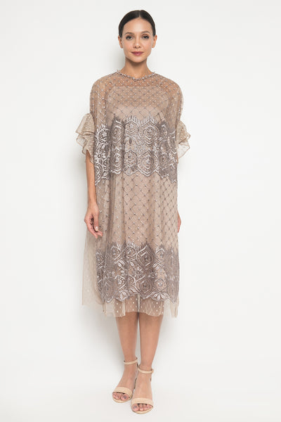 Malika Dress in Nude Mauve