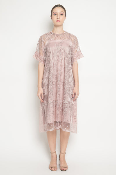 Naura Dress in Natural Pink