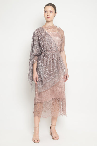 Ghania Dress in Dusty Pink