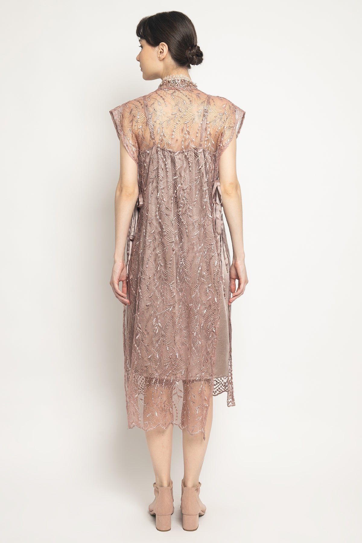 Lyca Outer Dress in Rose Gold