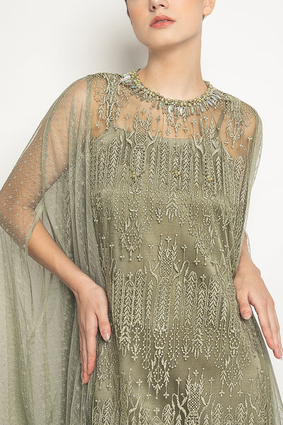 Zeba Dress in Sage Green