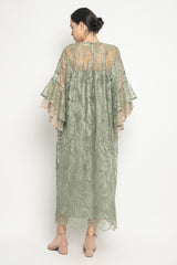 Zivana Dress in Flowery Green