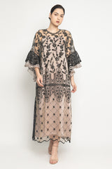 Zivana Dress in Black Nude