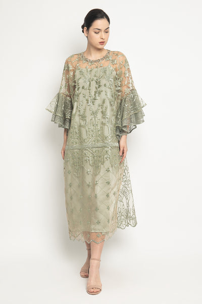 Zivana Dress in Sage Green