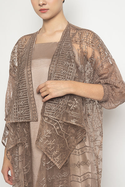 Cyra Outer Dress in Mocca Brown