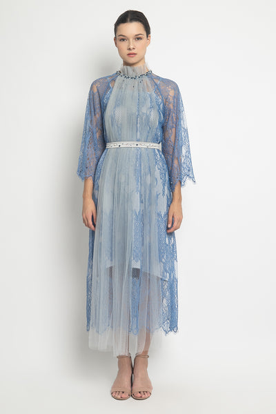 Kalyna Dress in Aqua Blue