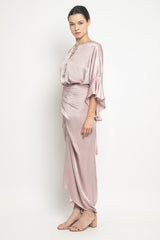 Yumna Ikat Dress in Soft Pink