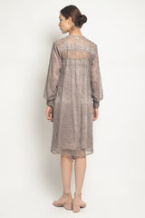 Anaki Dress in Mauve Grey