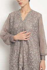 Anaki Dress in Mauve Grey