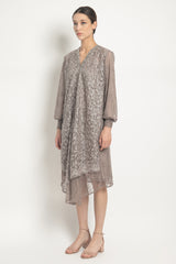 Anaki Dress in Mauve Grey