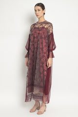 Carissa Dress in Maroon Burgundy