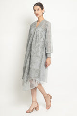 Anaki Dress in Blue Grey