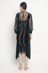 Radia Velvet Dress in Black