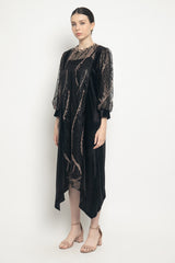 Radia Velvet Dress in Black