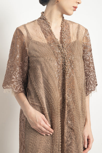 Tami Dress in Mocca Brown