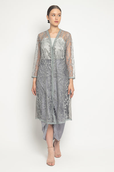 Anjani Dress in Blue Grey