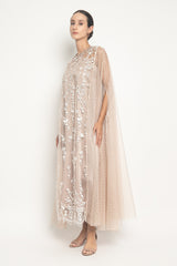 New Zeba Dress in White Nude