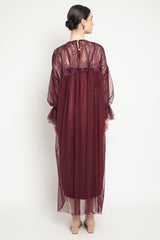 New Carissa Dress in Maroon Burgundy