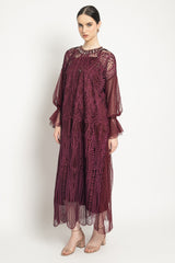 New Carissa Dress in Maroon Burgundy