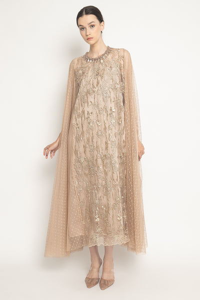 New Zeba Dress in Golden Nude