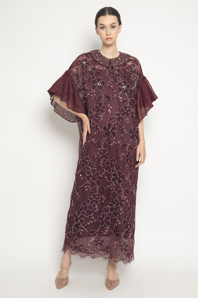 Zia Dress in Burgundy