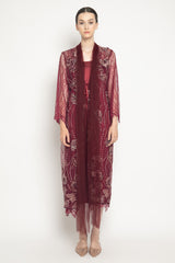 Zyla Dress in Maroon