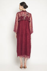 Zyla Dress in Maroon