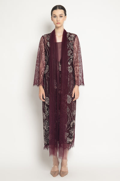 Zyla Dress in Burgundy