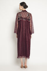 Zyla Dress in Burgundy