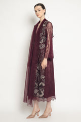 Zyla Dress in Burgundy