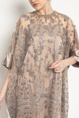 Alina Velvet Dress in Truffle