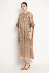 Alina Velvet Dress in Bronze