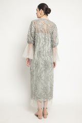 Ayra Dress in Silver Green