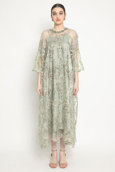 Shanum Dress in Sage Green