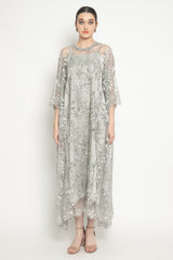 Shanum Dress in Silver Grey