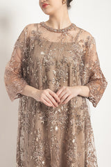 Shanum Dress in Bronze