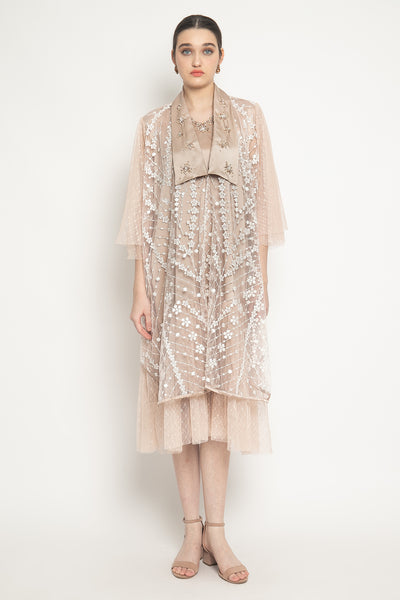 Judith Dress in White Nude