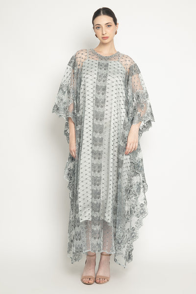 Saira Dress in Blue Gray