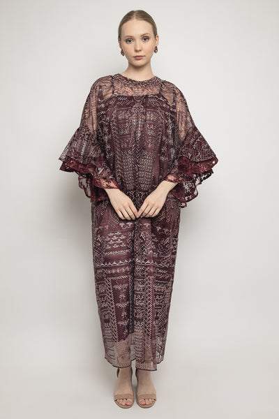 Zivana Dress in Burgundy