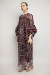 Zivana Dress in Burgundy