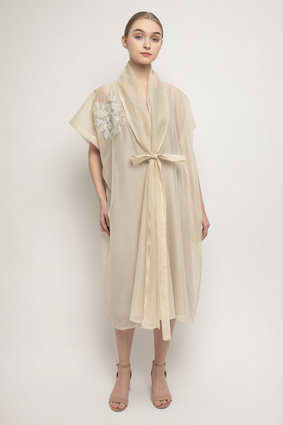 Khaula Outer Dress in Ivory