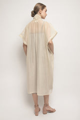 Khaula Outer Dress in Ivory