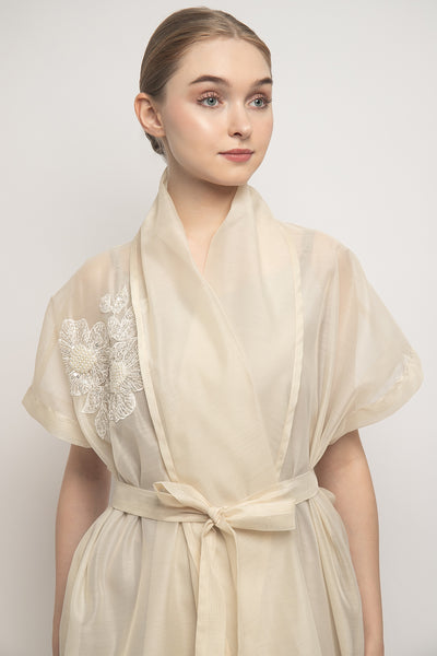 Khaula Outer Dress in Ivory