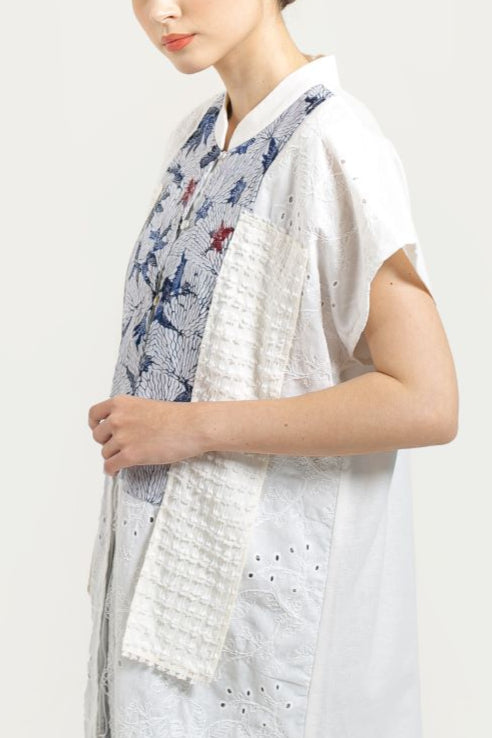 Gaura Outer Top in Broken White