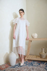 Celina Dress in White