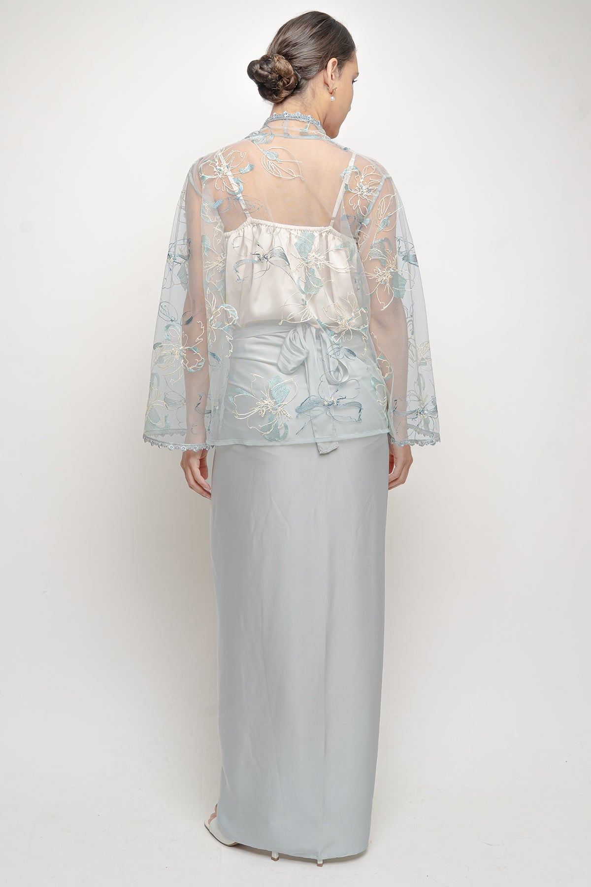 Aliva Outer Top in Blue Tosca