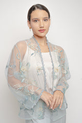 Aliva Outer Top in Blue Tosca
