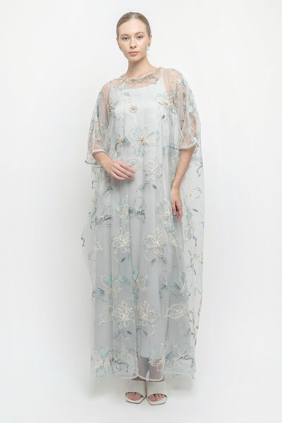 Nayara Dress in Blue Tosca