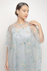 Nayara Dress in Blue Tosca